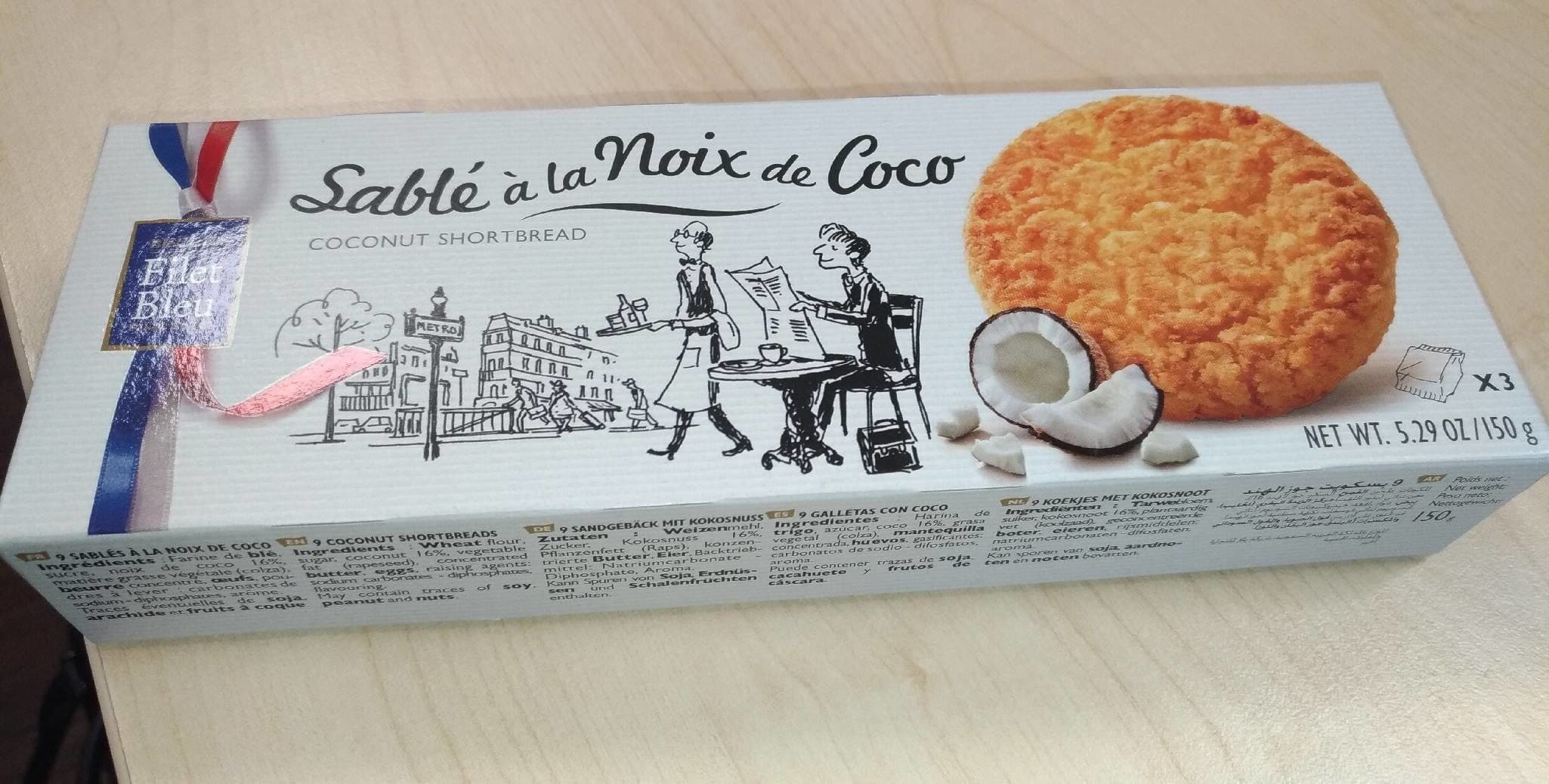 Filet Bleu Sablé à la noix de coco packshot