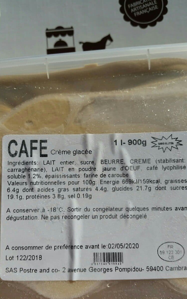 Glaces Ruiz Cafe créme glacée packshot
