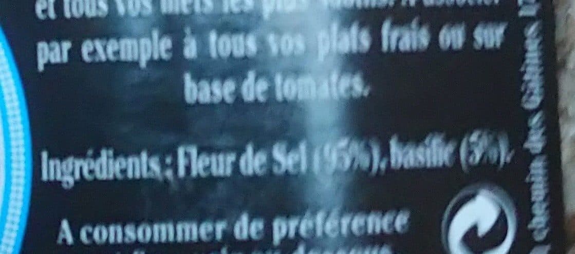 Open Food Facts Fleur de sel au basilic packshot