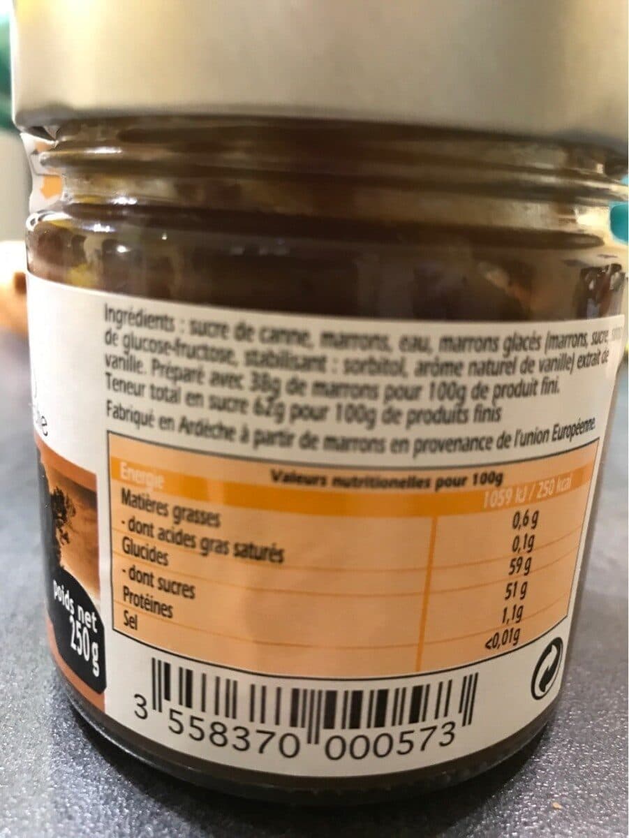 Roger Descours Crème de marrons de l’Ardèche packshot