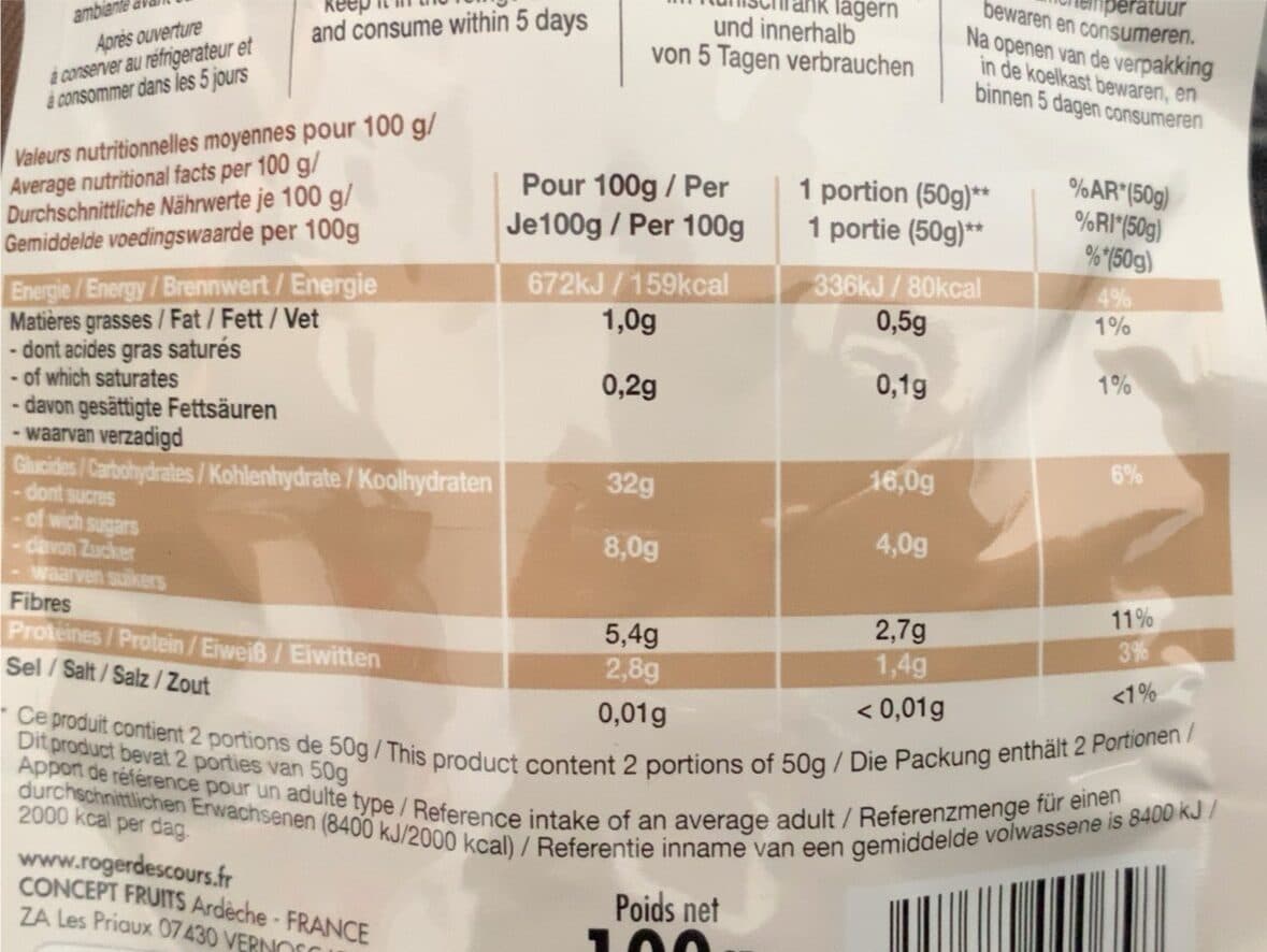 Roger Descours Châtaignes Cuites packshot