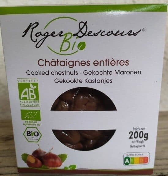 Roger Descours Marrons bio cuits packshot