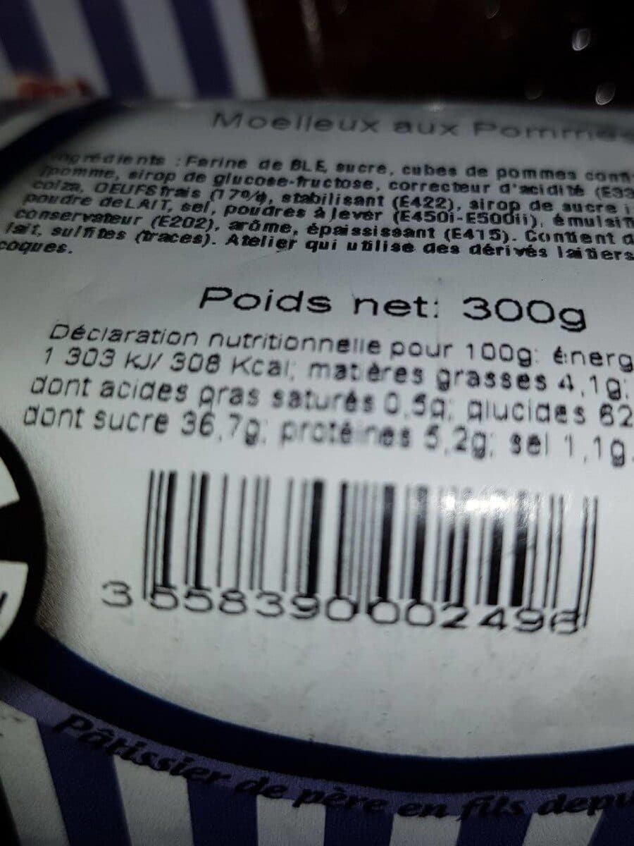 Open Food Facts Moelleux aux pommes packshot