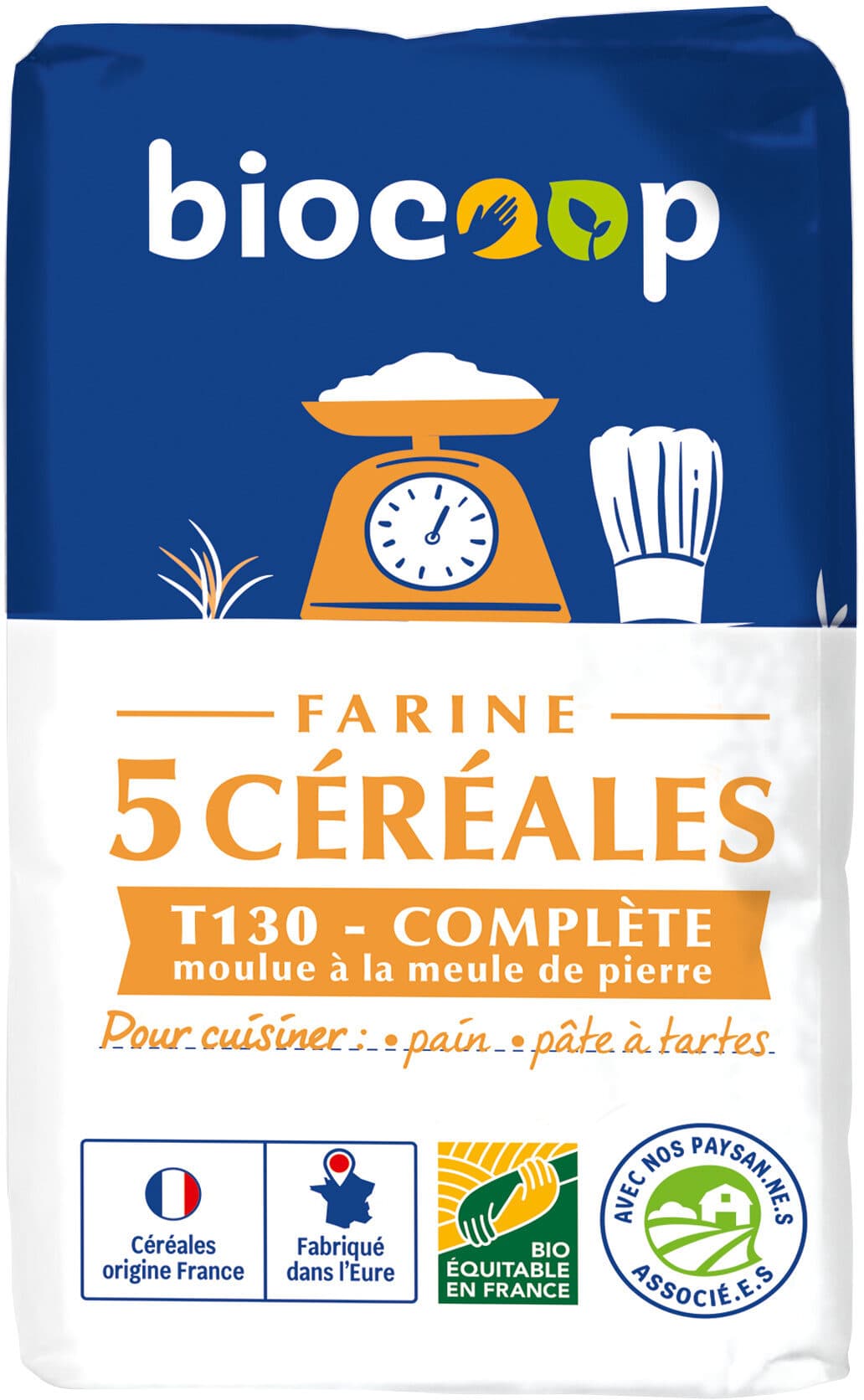 Biocer -Biocoop Farine de 5 céréales T130 packshot