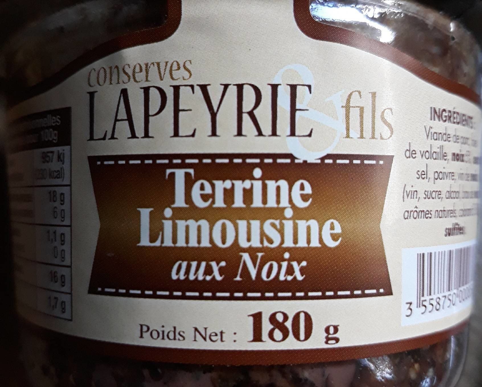 Lapeyrie Fils Terrine Limousine aux Noix packshot