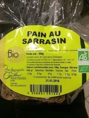 Boulangerie Gauthier Pain au sarrasin packshot