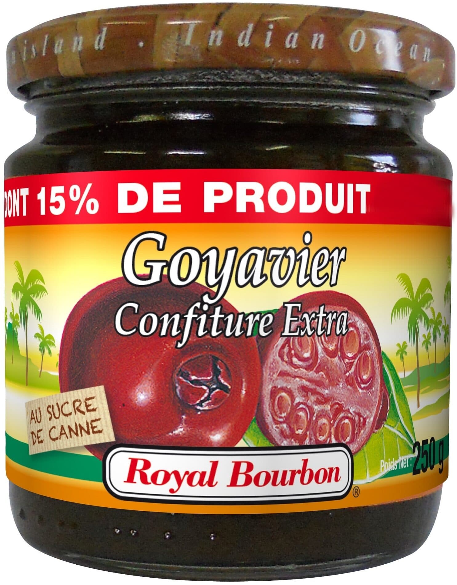 Royal Bourbon Confiture goyavier 250g 15% offert packshot