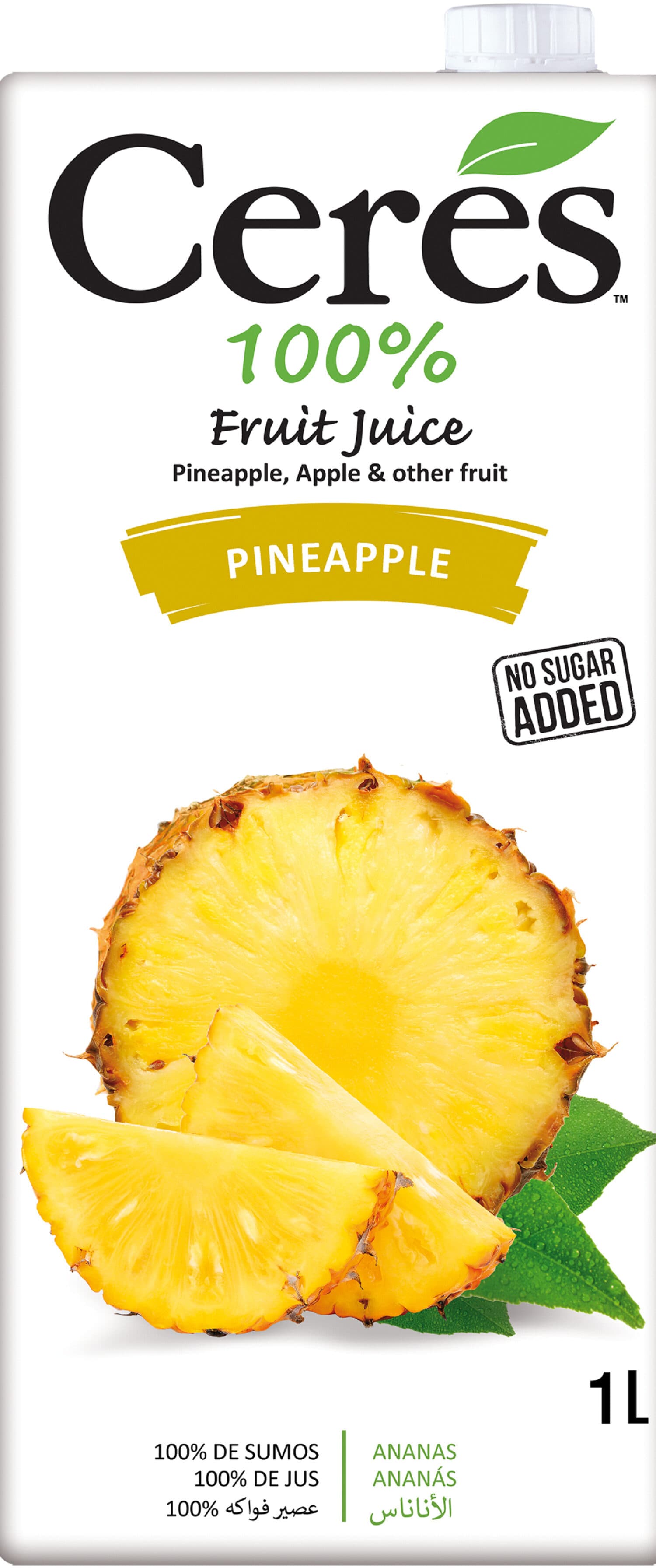 Ceres Jus 100% ananas packshot