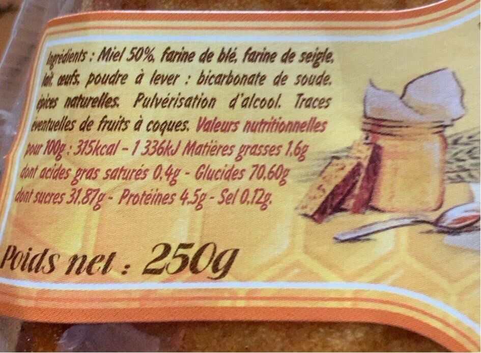 Open Food Facts Pain d epice packshot