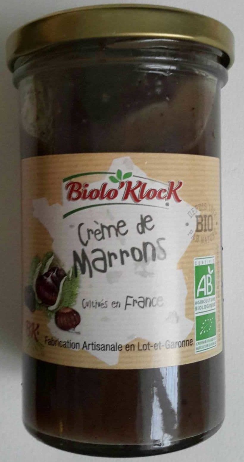 Biolo'Klock Crème de marrons packshot