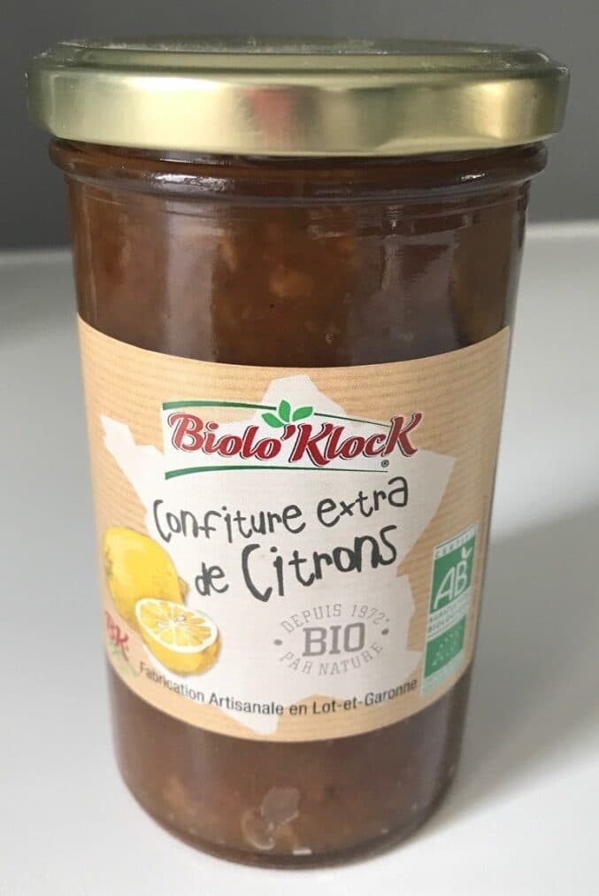 Biolo'Klock Confiture de citrons packshot
