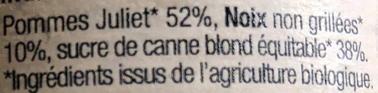 Biolo'Klock Confiture de Pomme Juliet Noix packshot