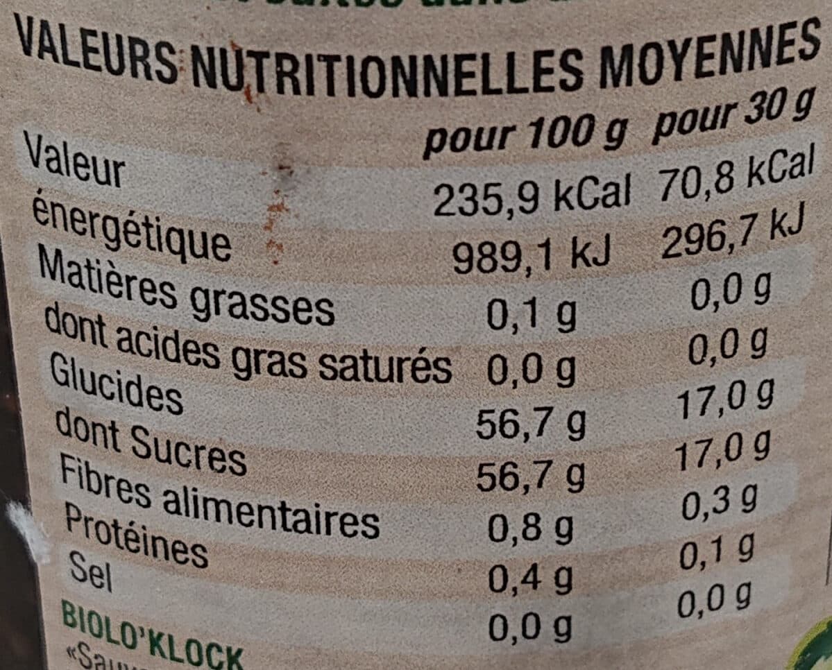 Biolo'Klock Confiture Clémentine packshot