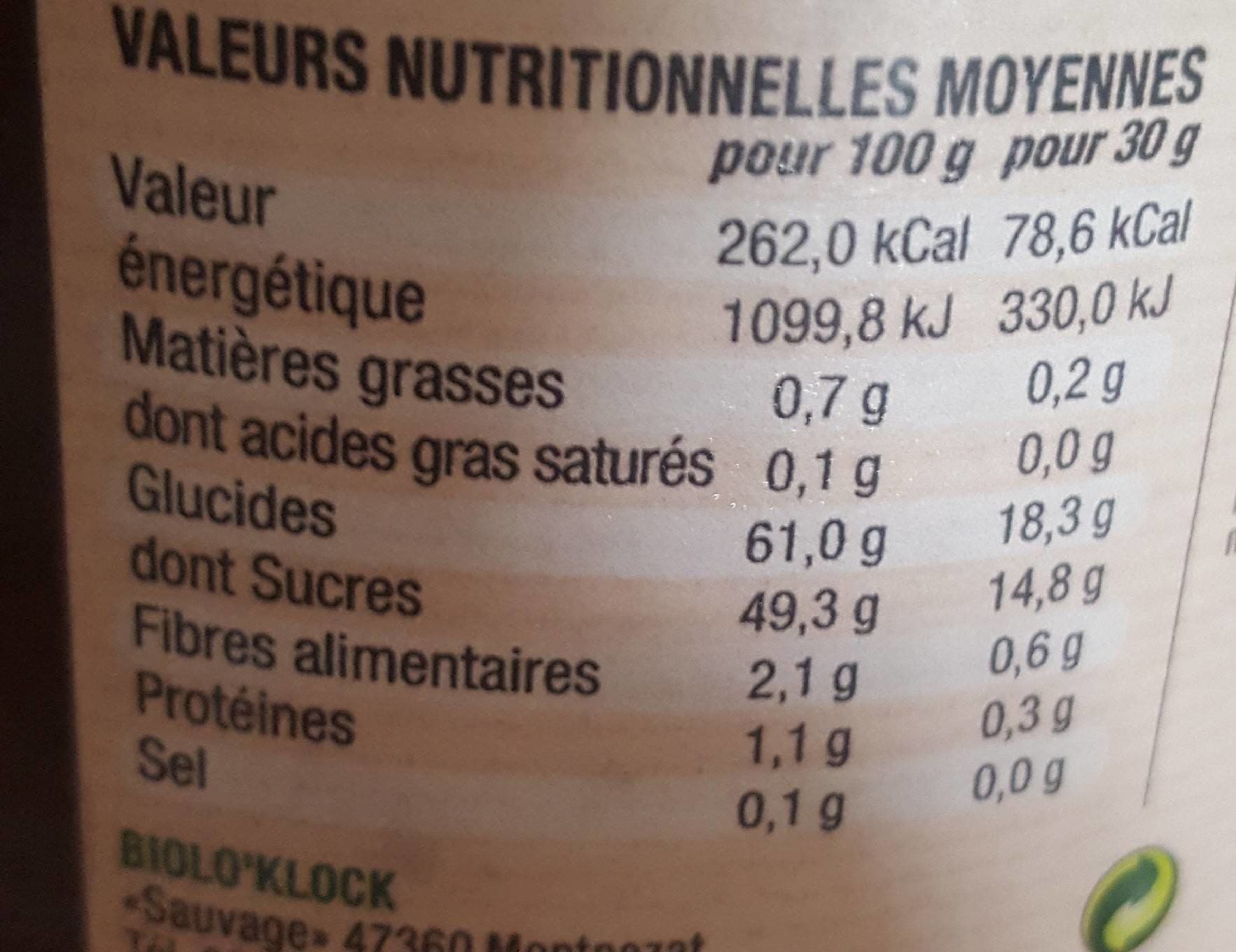 Biolo'klock Crème de marrons packshot