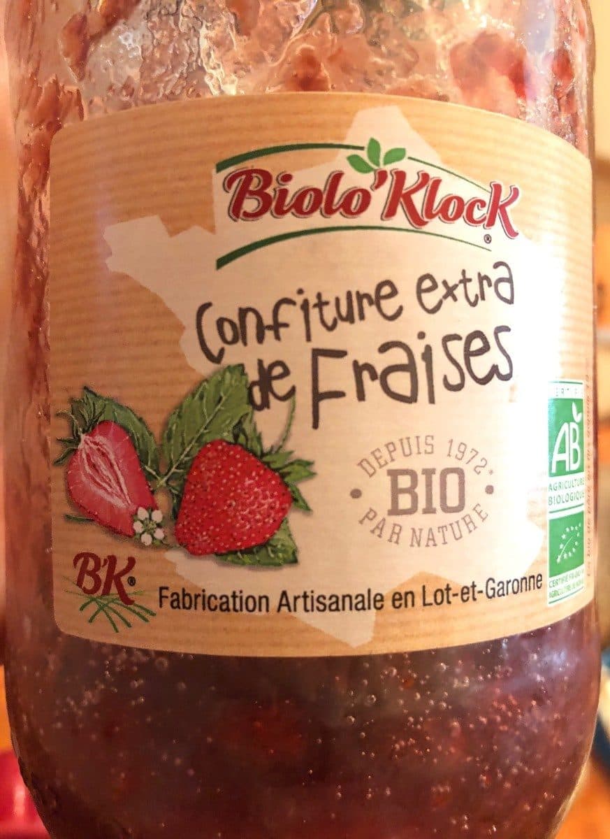 Biolo Klock Confiture Extra de Fraises packshot