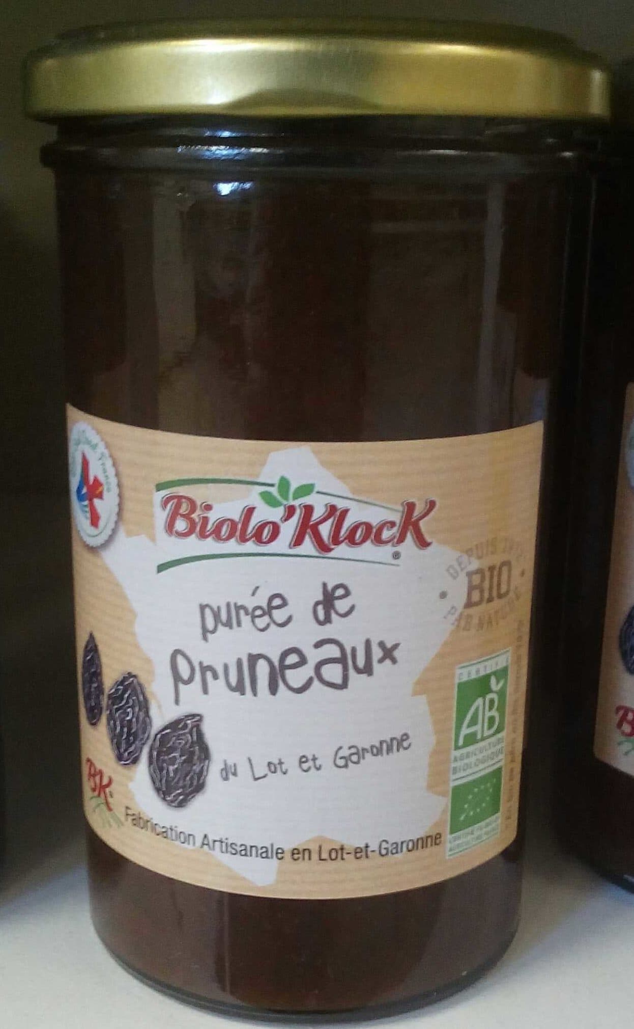 Biolo'klock Purée de pruneaux packshot