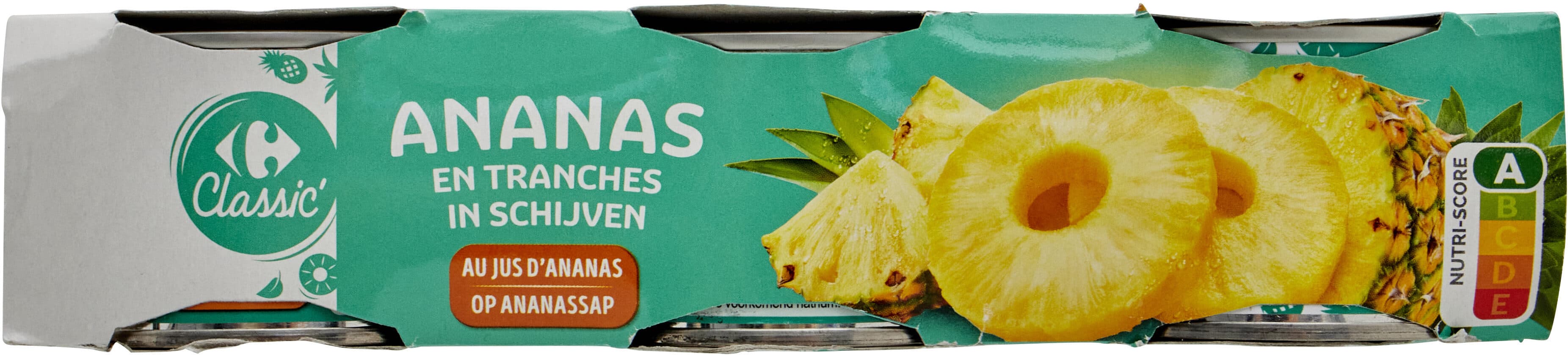Carrefour Ananas au jus d'ananas packshot