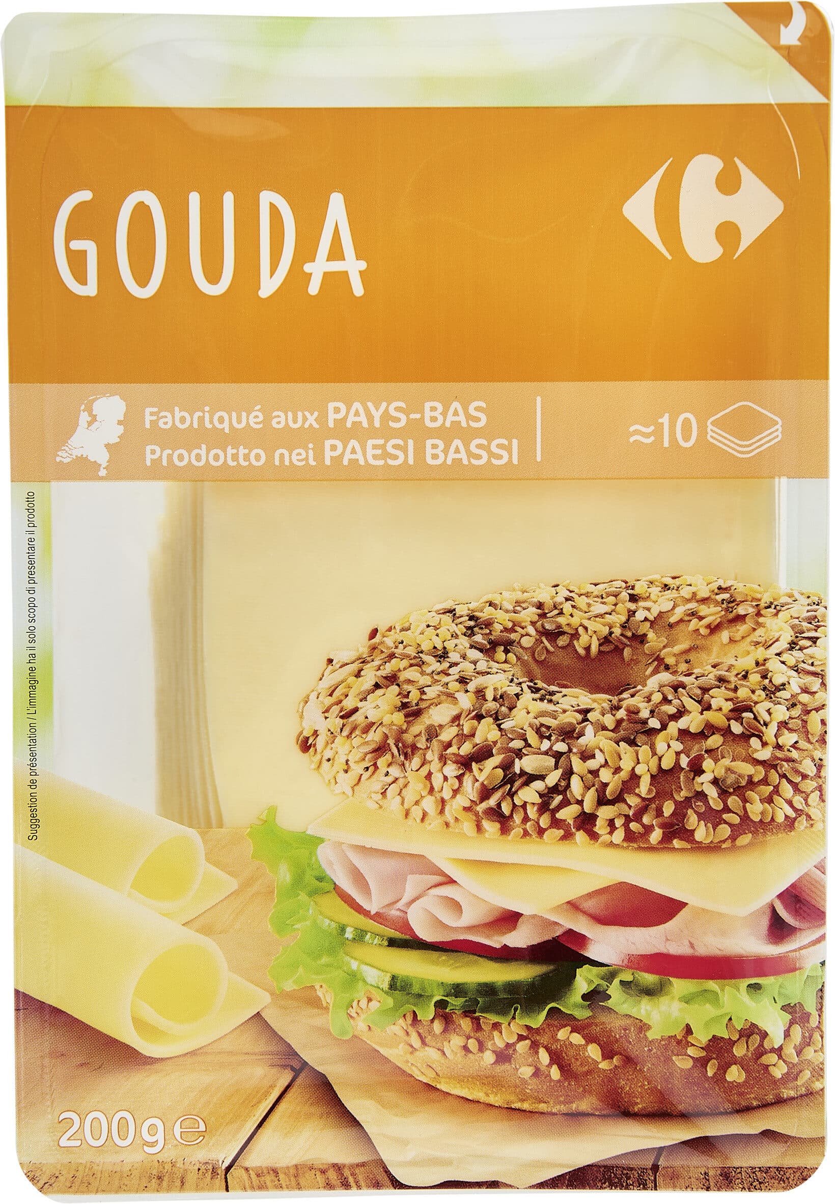 Classic Queso gouda en lonchas packshot
