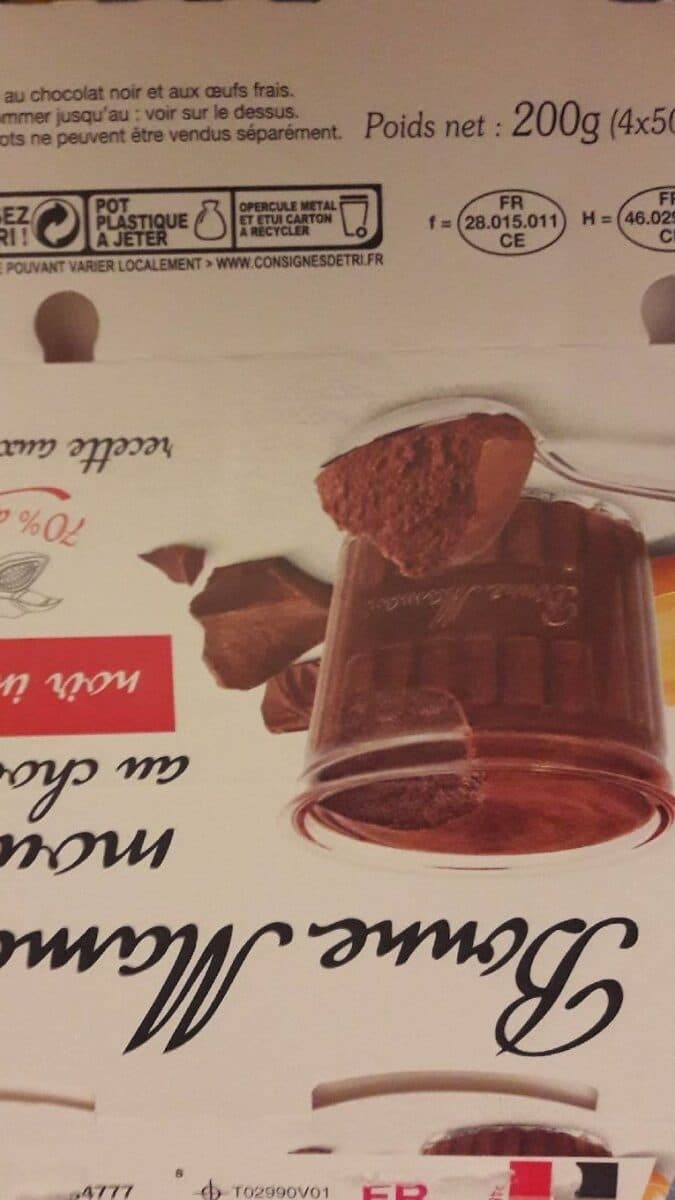 Open Food Facts Mousse au chocolat packshot
