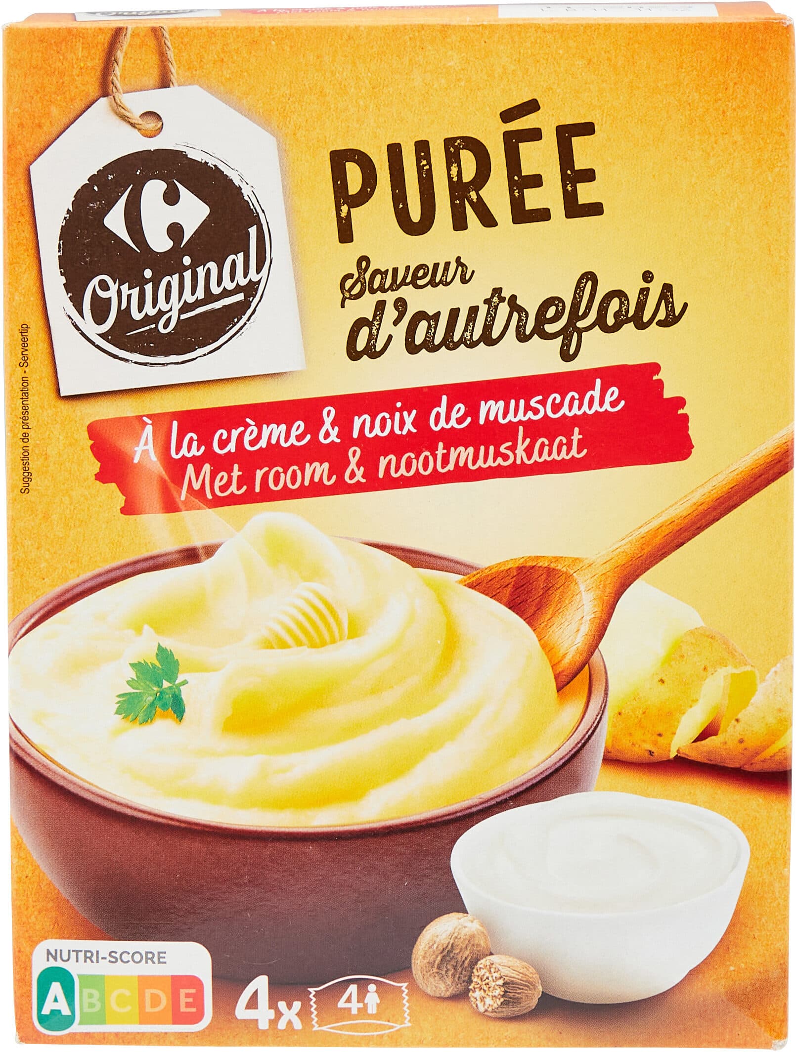 Carrefour Original Purée Saveur d'autrefois packshot