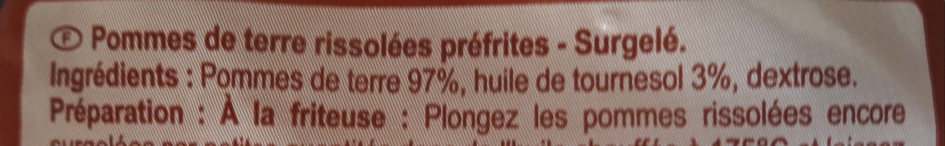 Carrefour Pommes rissolées packshot
