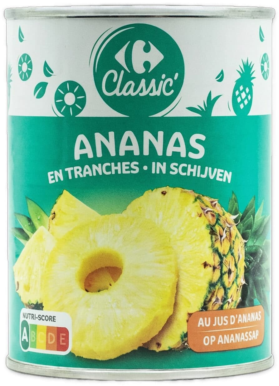 Carrefour Ananas au jus d'ananas packshot