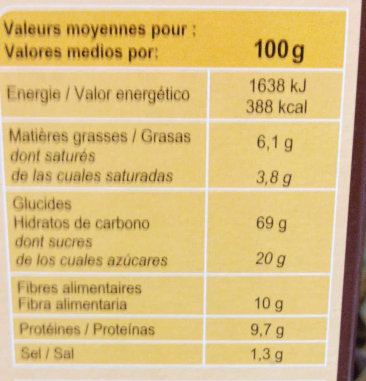 Carrefour Fibra chocolat packshot