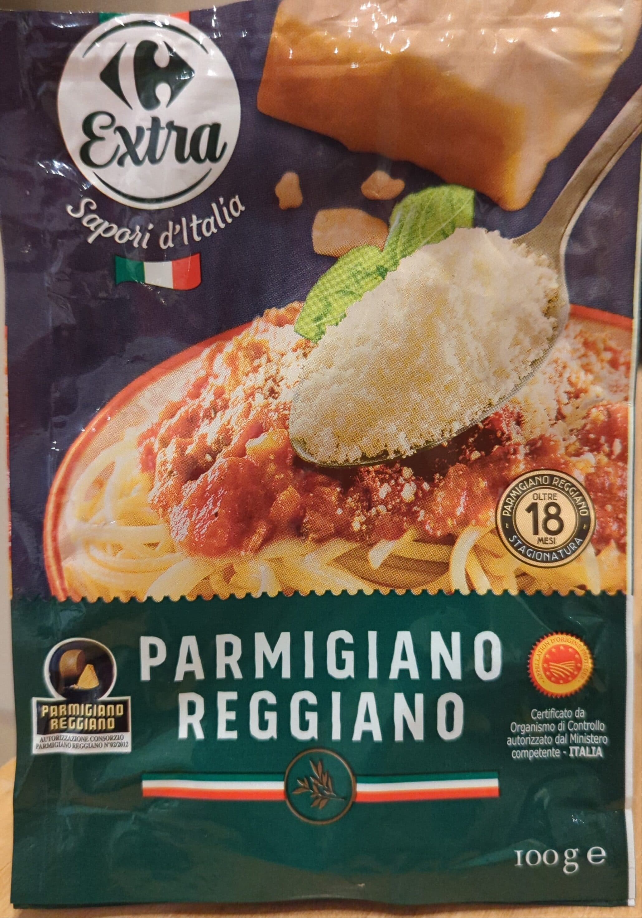 Extra Sapori d'Italia Queso rallado parmesano packshot
