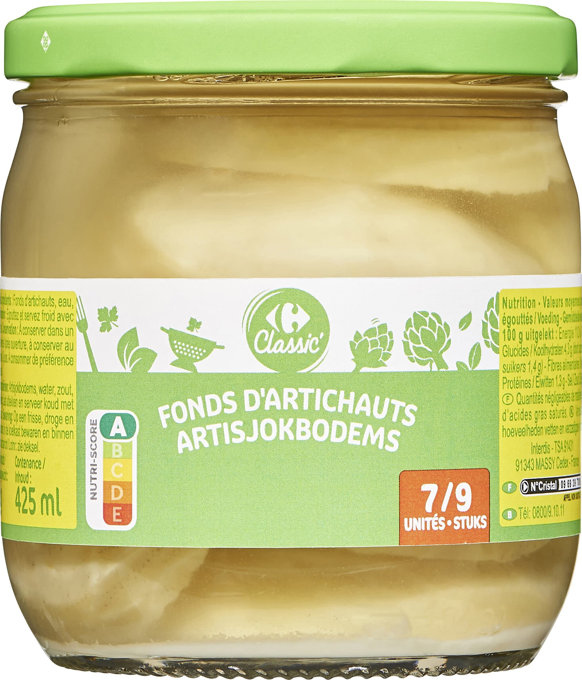 Carrefour Fonds d'artichauts packshot