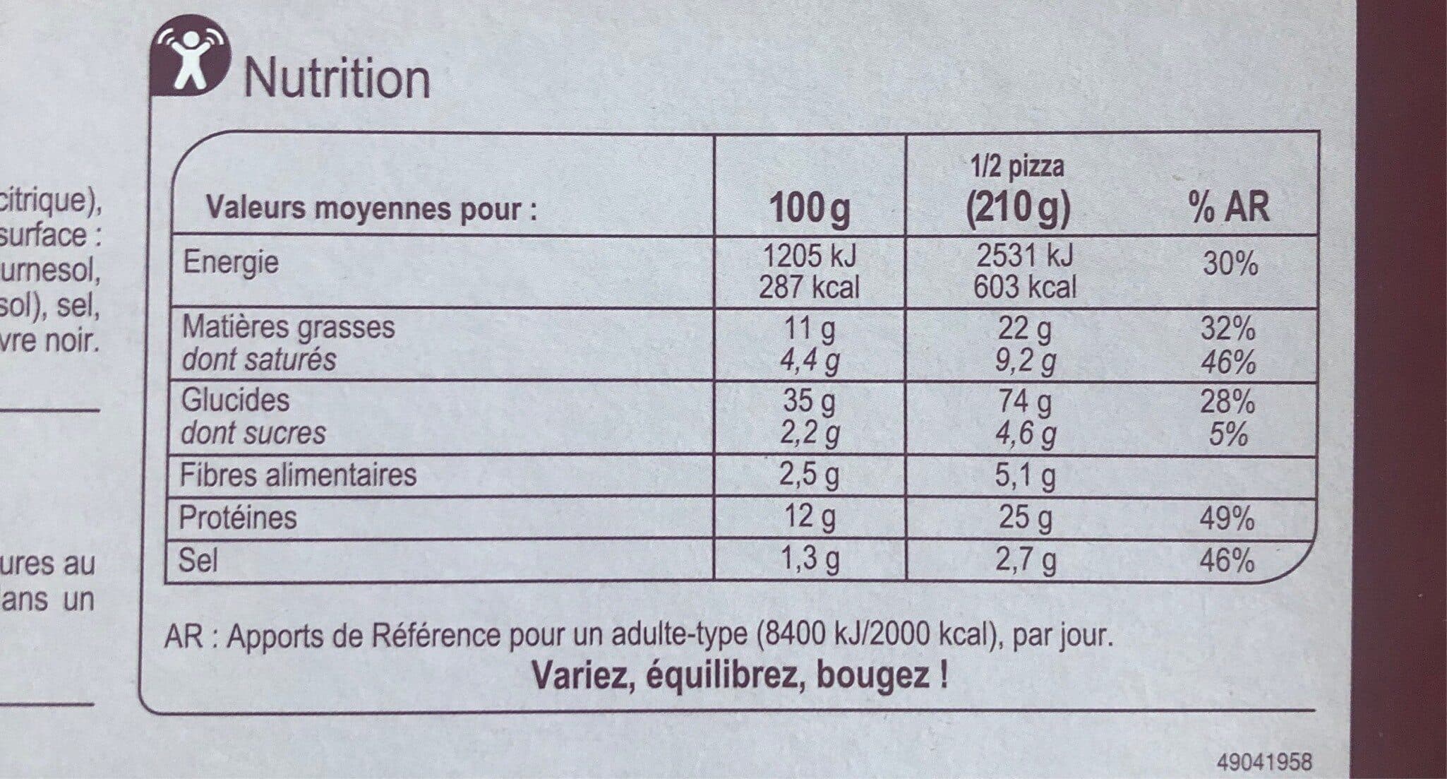 Carrefour Pizza cuite au feu de bois 3 fromages packshot