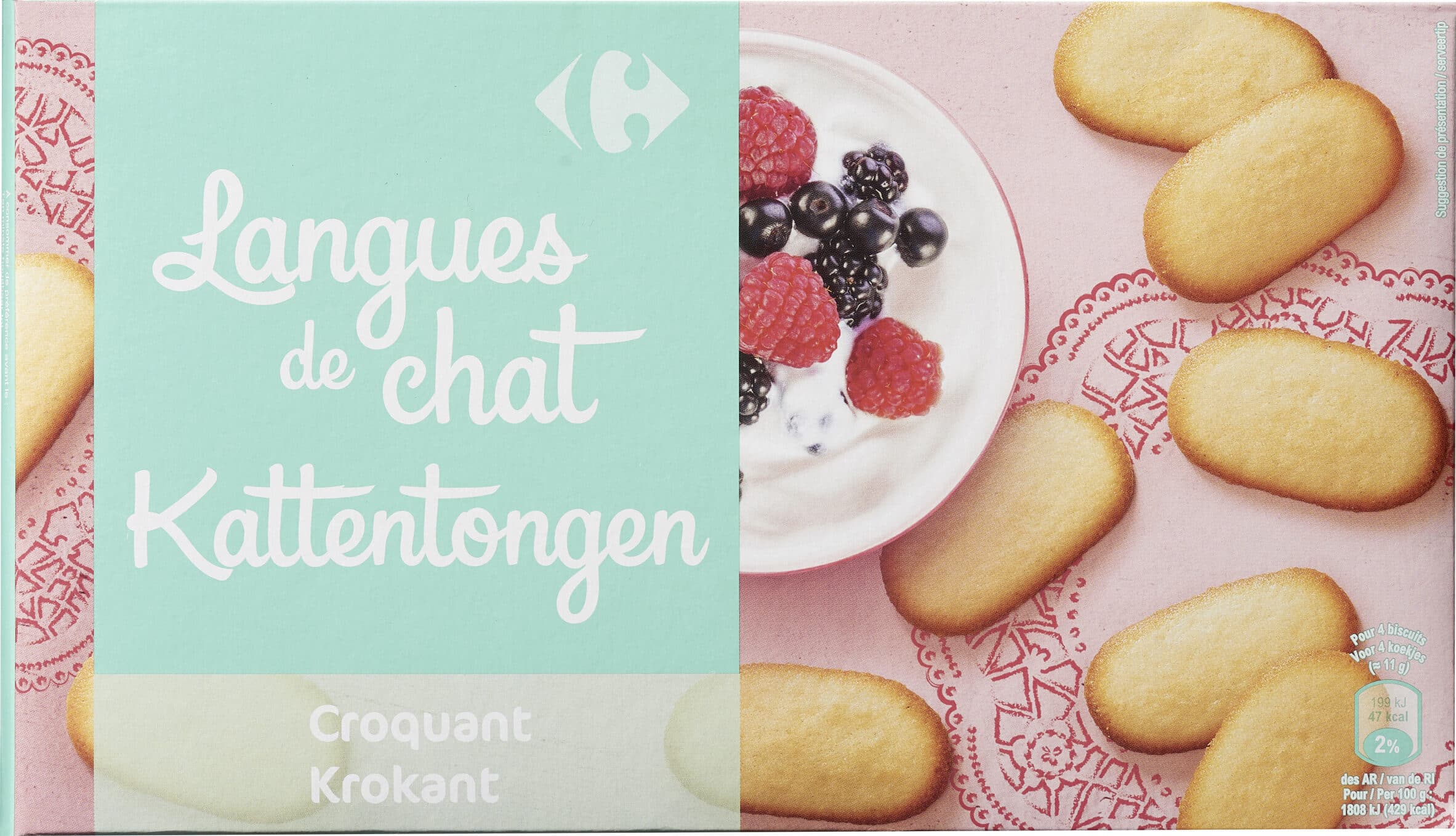Carrefour Langues de chat packshot
