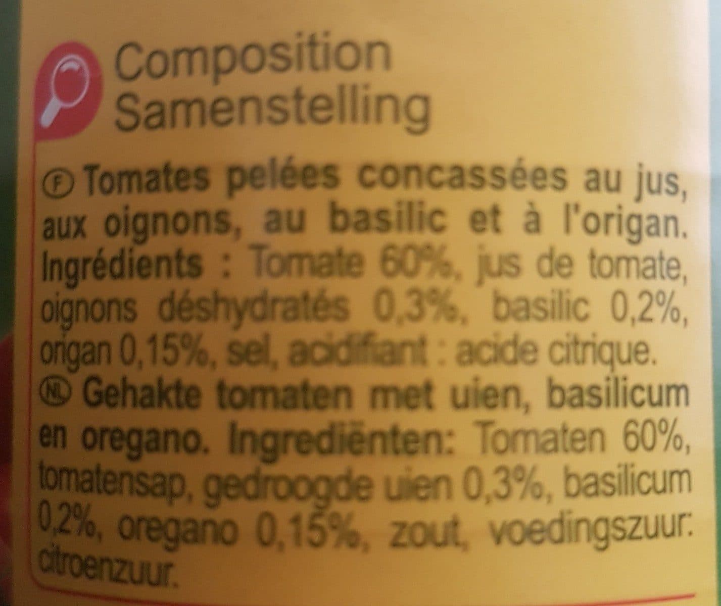 Carrefour Pulpe de tomates Oignons, basilic & origan packshot