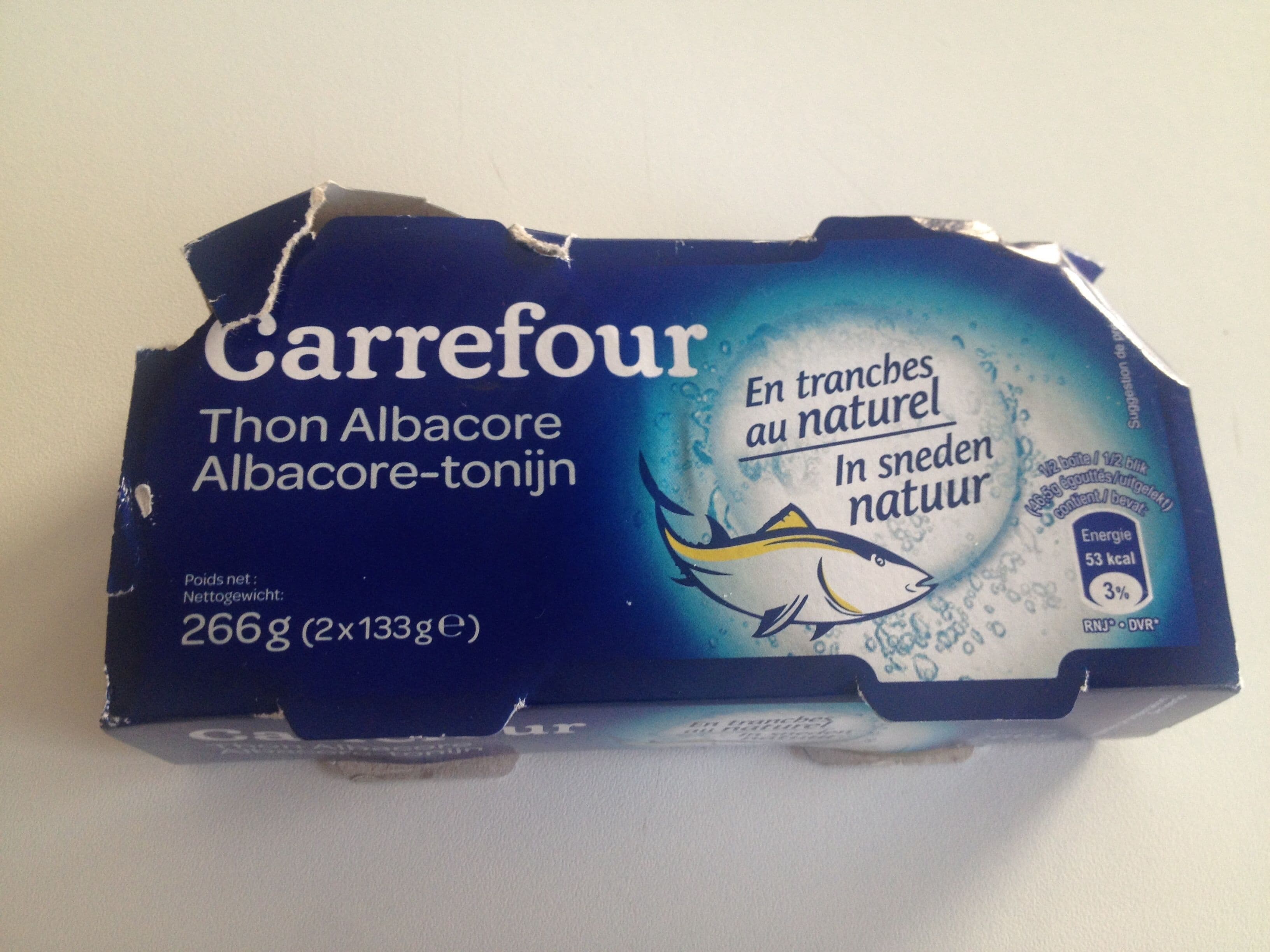 Extra THON EN TRANCHES Albacore AU NATUREL packshot
