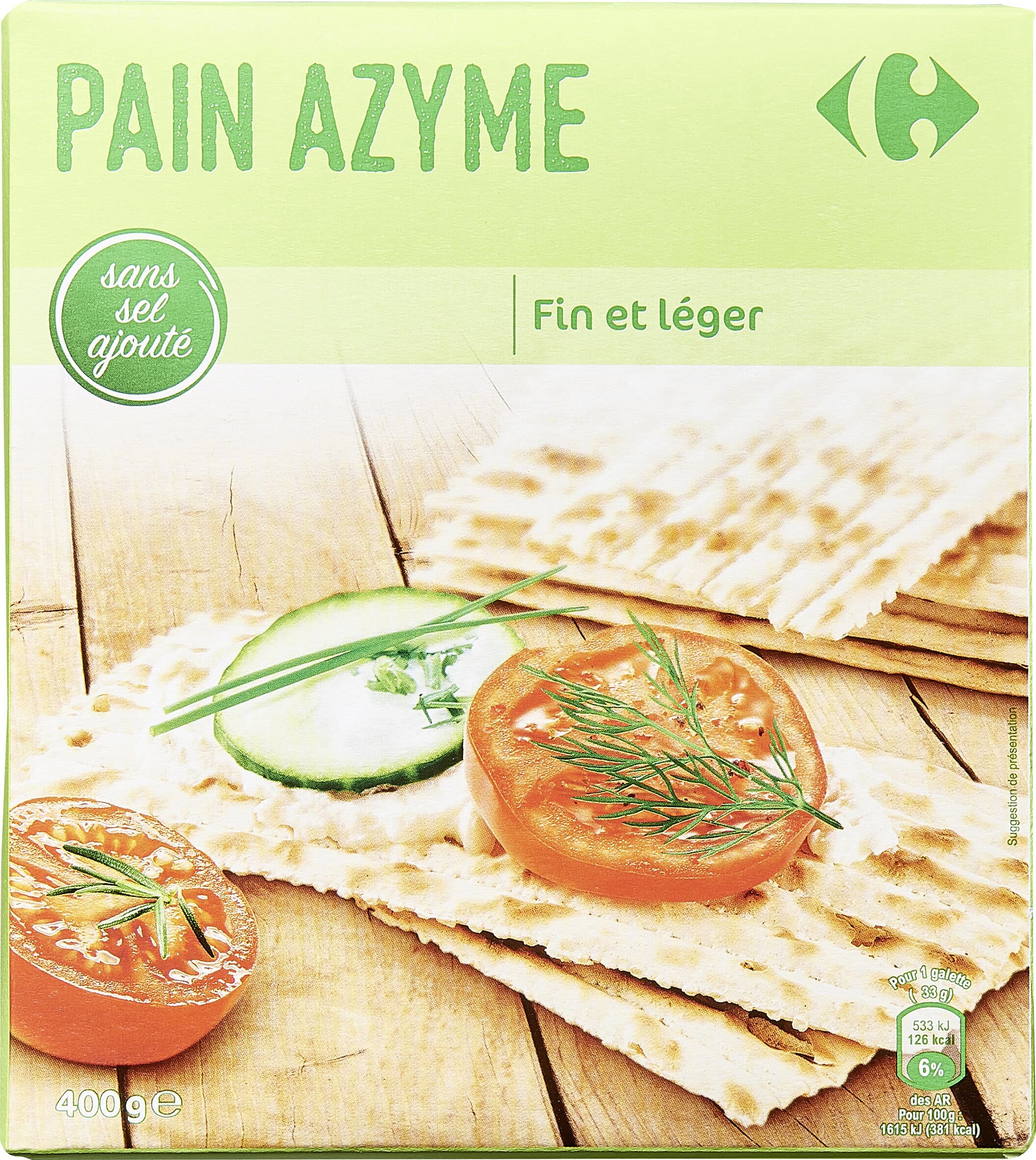 Carrefour Pain azyme packshot