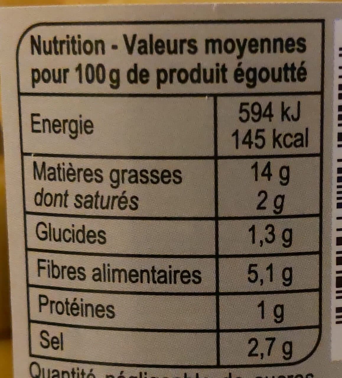 Carrefour Olives vertes Dénoyautées packshot