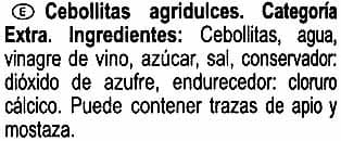 Carrefour Cebollitas agridulces packshot