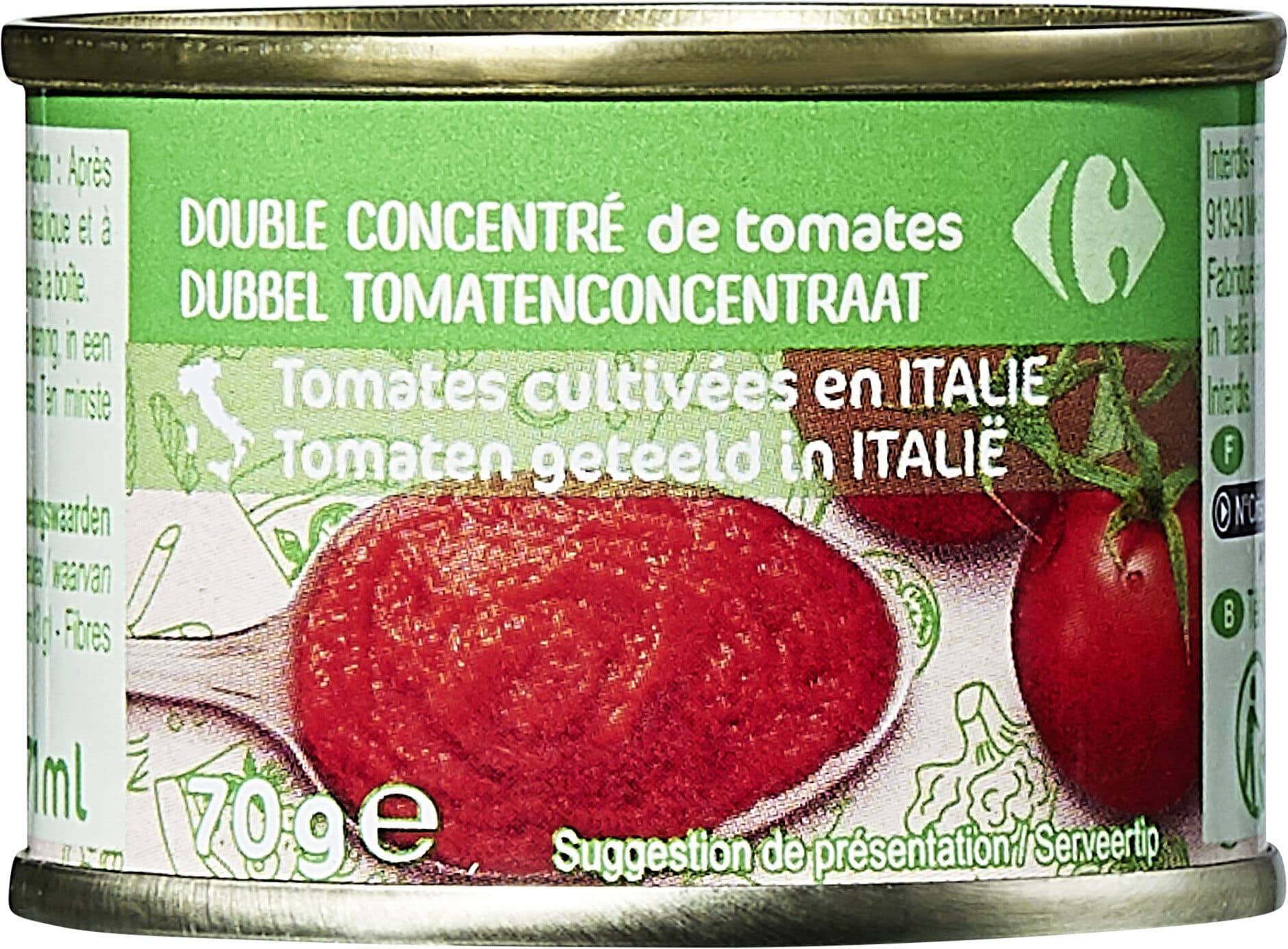 Carrefour Double concentré de tomates packshot