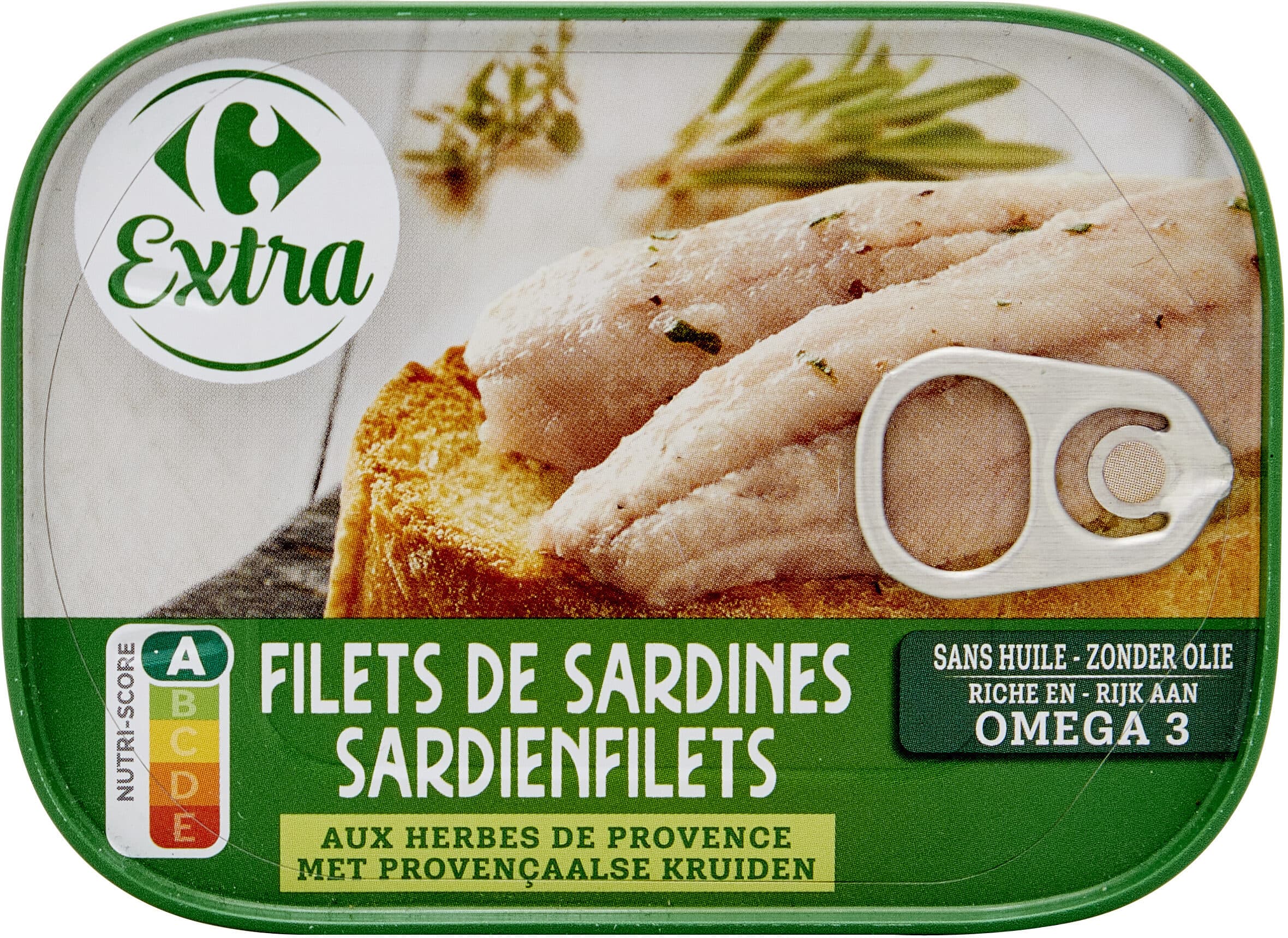 Carrefour Filets de sardines aux herbes de provence packshot