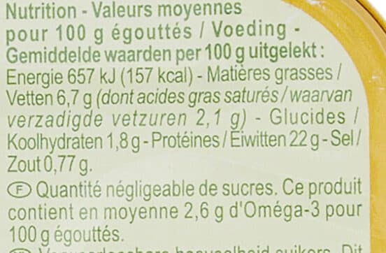 Carrefour Filets de sardines au citron et basilic packshot