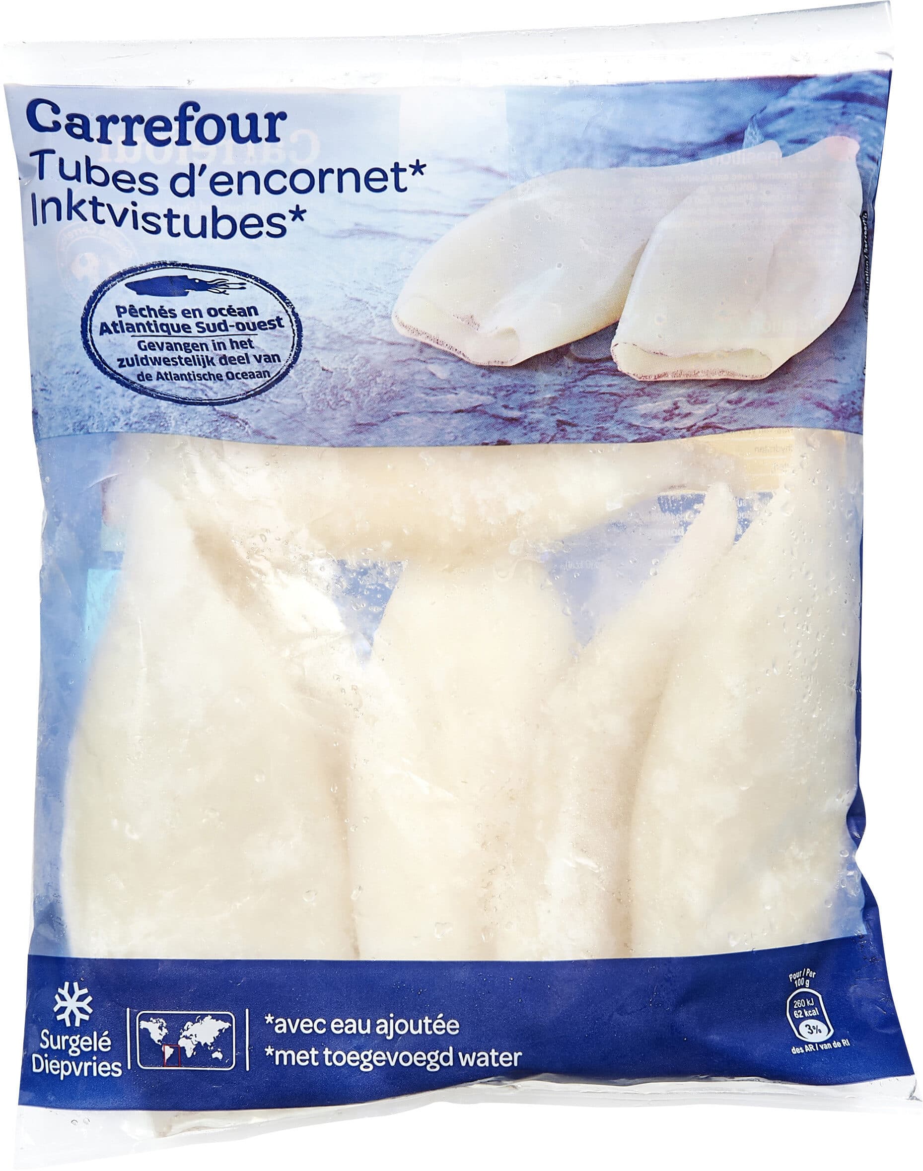 Carrefour Tubes d'Encornets* packshot