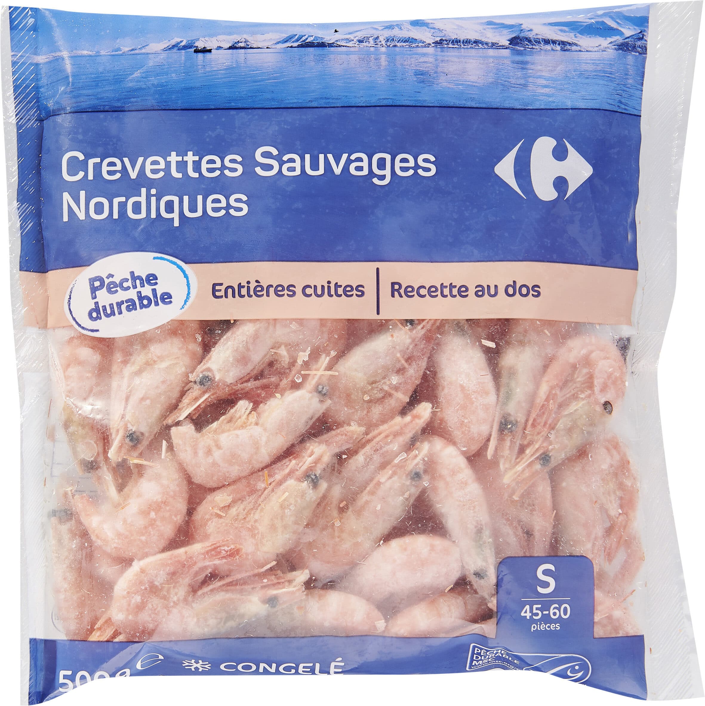 Carrefour Crevettes nordiques sauvages packshot