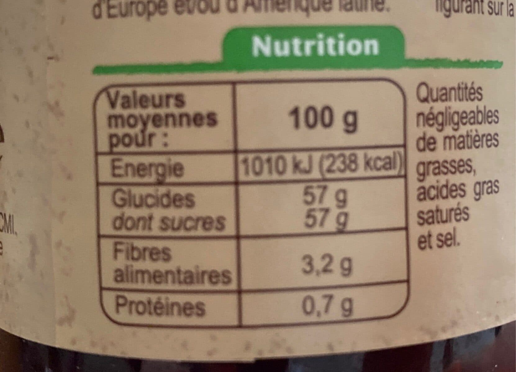 Carrefour BIO Confiture Extra FRAMBOISE packshot