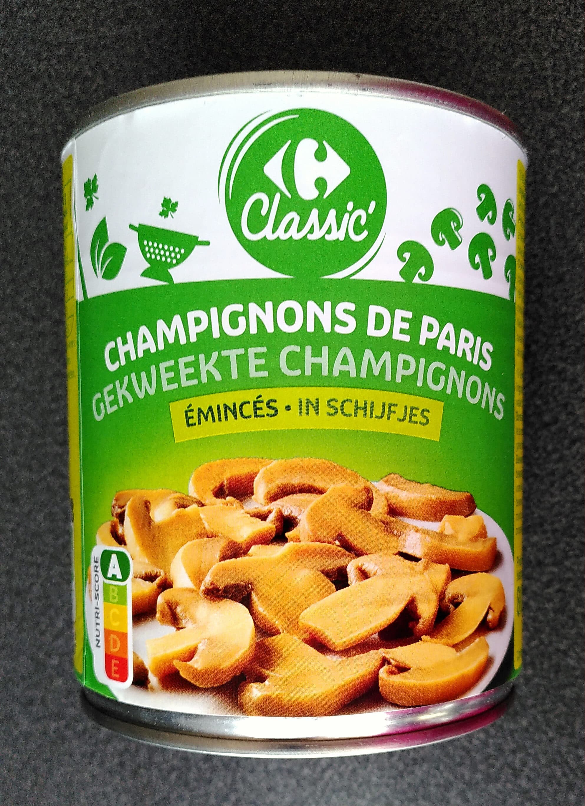 Carrefour Champignons de Paris émincés packshot