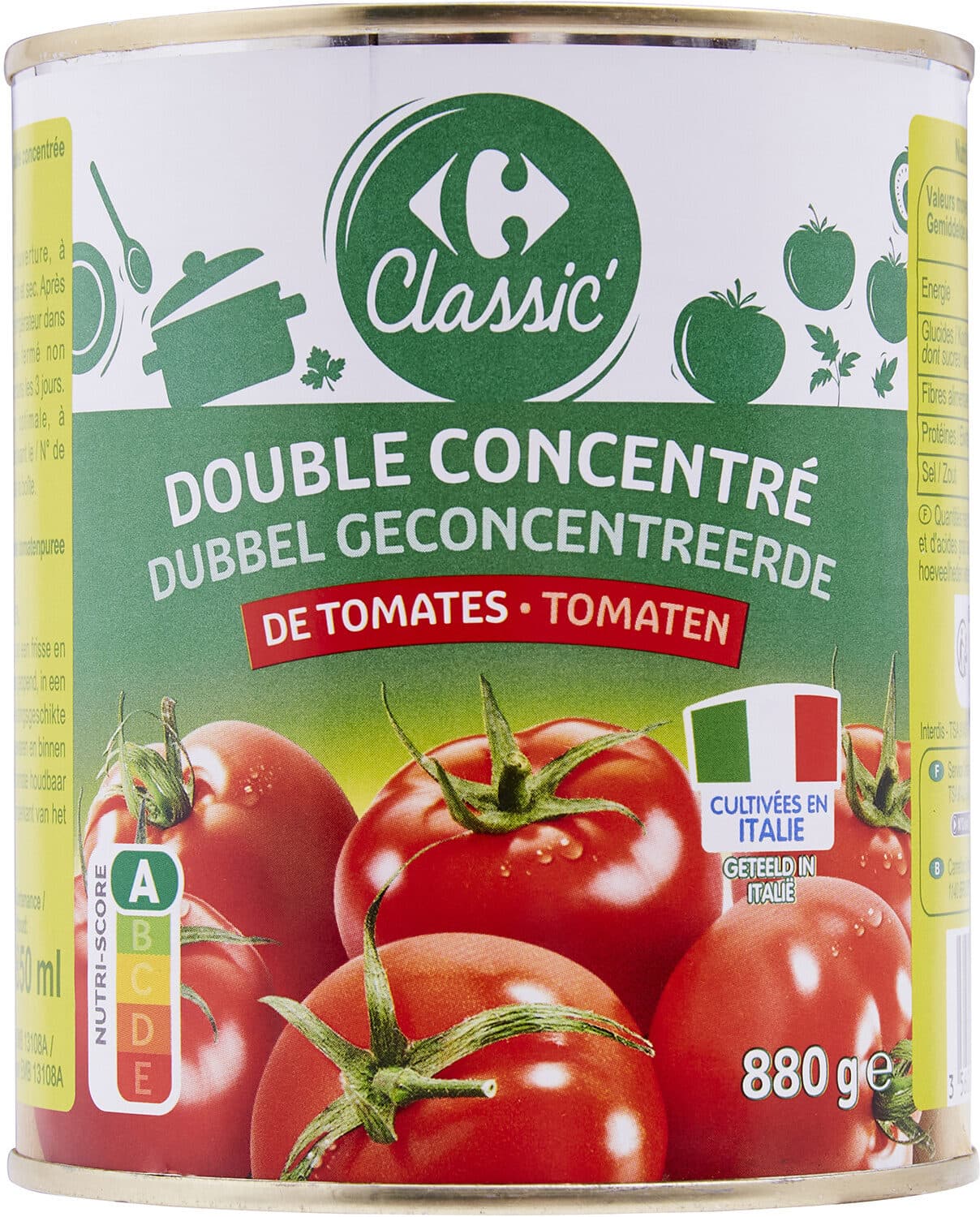 Carrefour Double Concentré De Tomates packshot