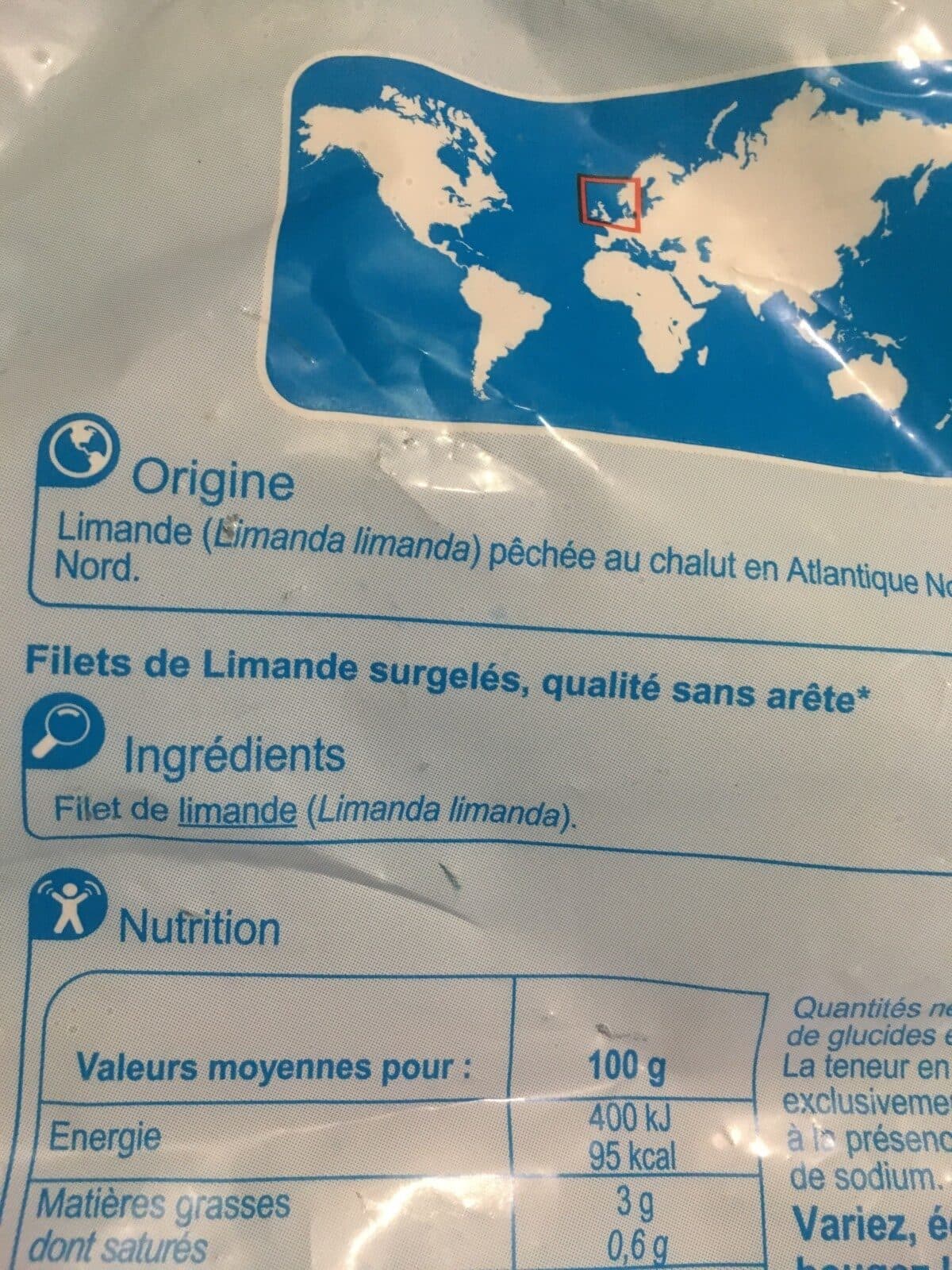 Carrefour Filets Limande du Nord packshot