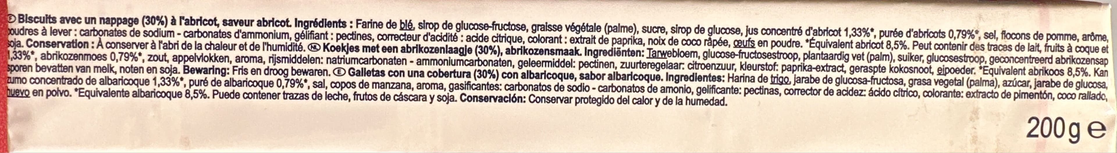 Simpl Tartelettes goût abricot packshot
