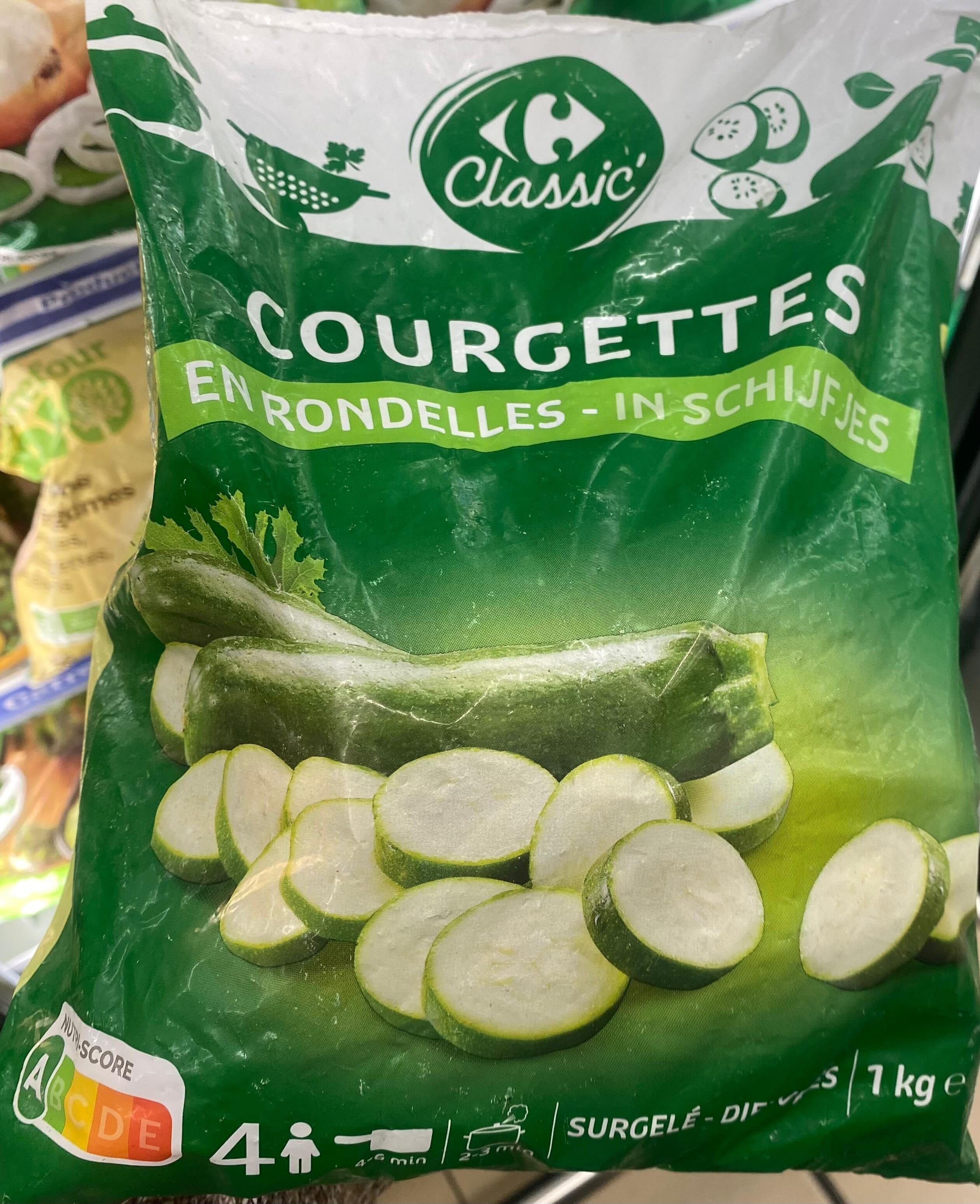 Carrefour Courgettes en rondelles packshot