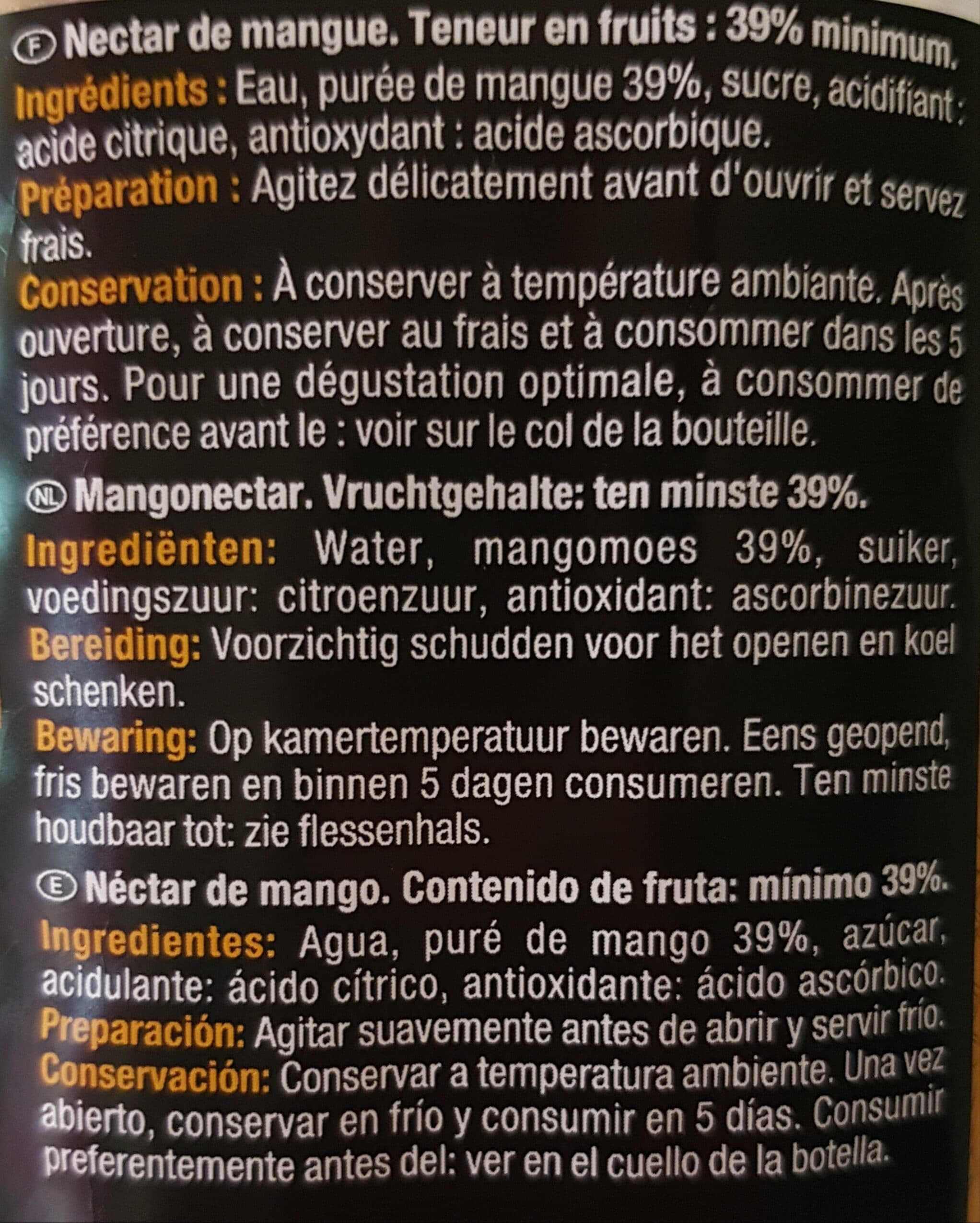 Carrefour Mangue packshot