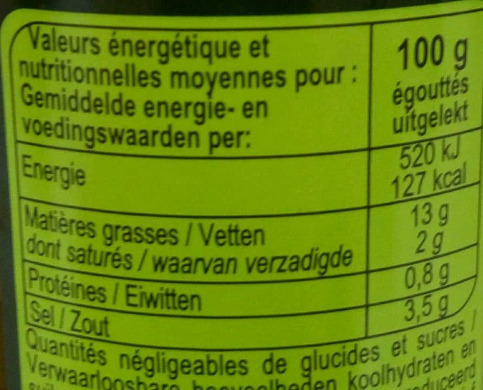 Carrefour Olives vertes packshot