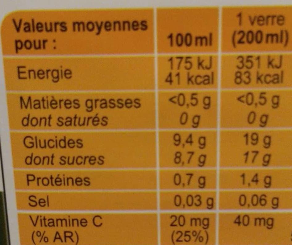 CMI Carrefour Marchandises Internationales 100% pur jus orange du brésil sans pulpe packshot